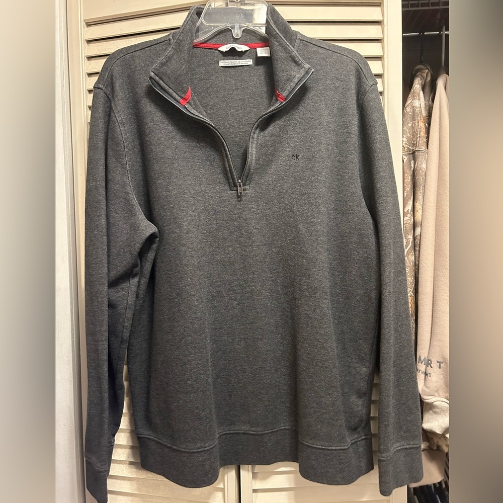 Calvin Klein Men's Gray Pullover Sweater Size Large